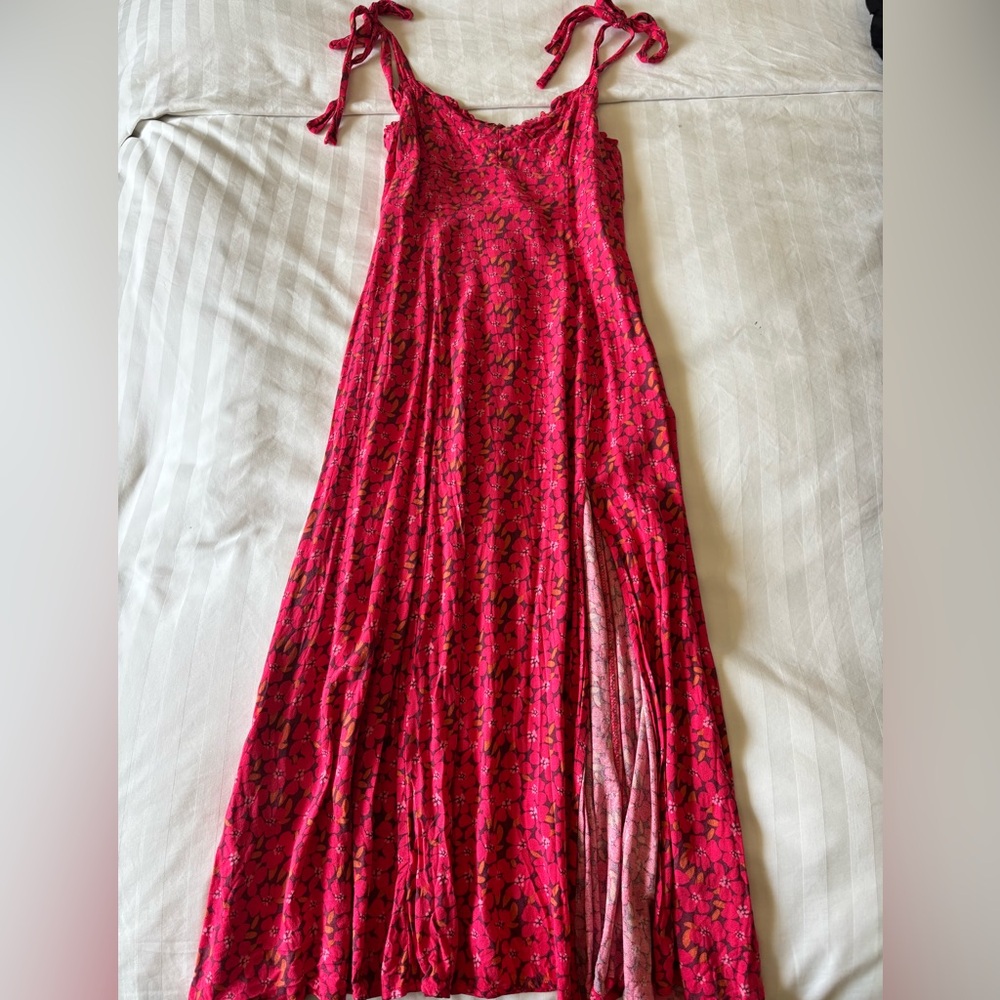 Red Floral Dress
